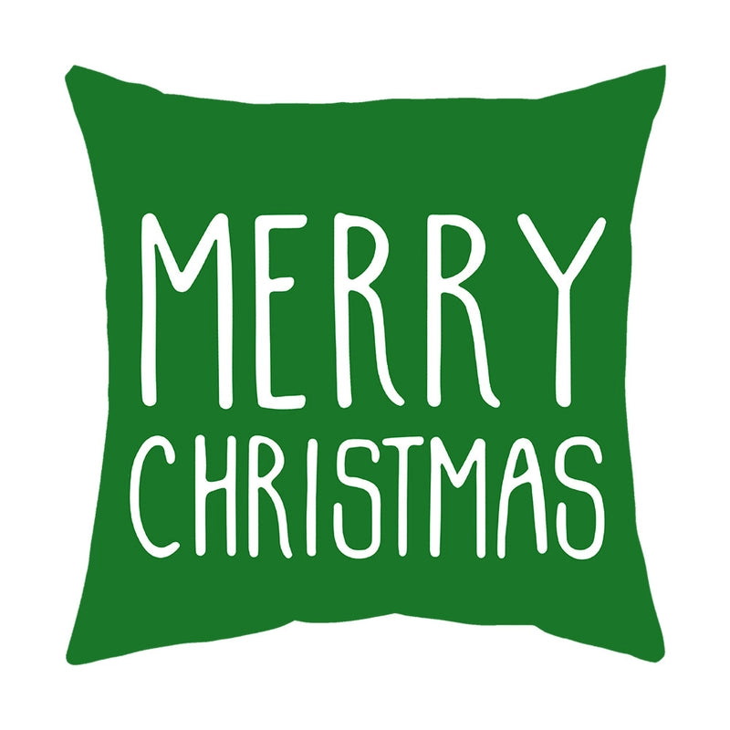 Fashion Christmas Tree Santa Claus Elk Polyester Pillow Cases