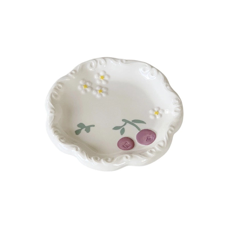 Cute Flower Porcelain Plate 1 Piece