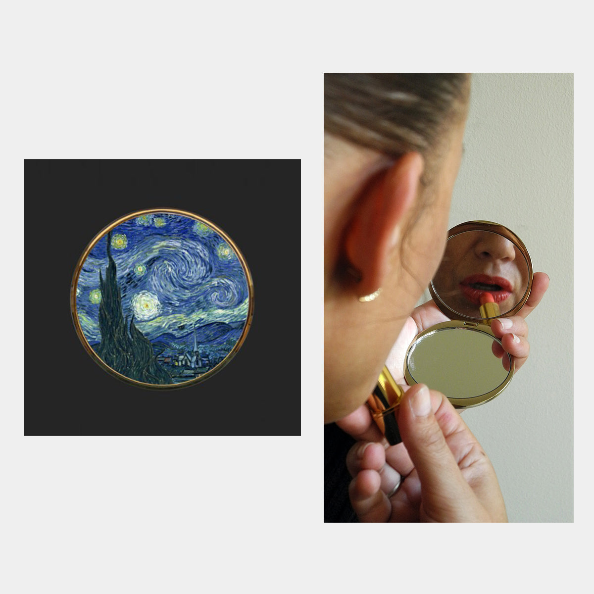 Van Gogh Starry Night Pocket Mirror