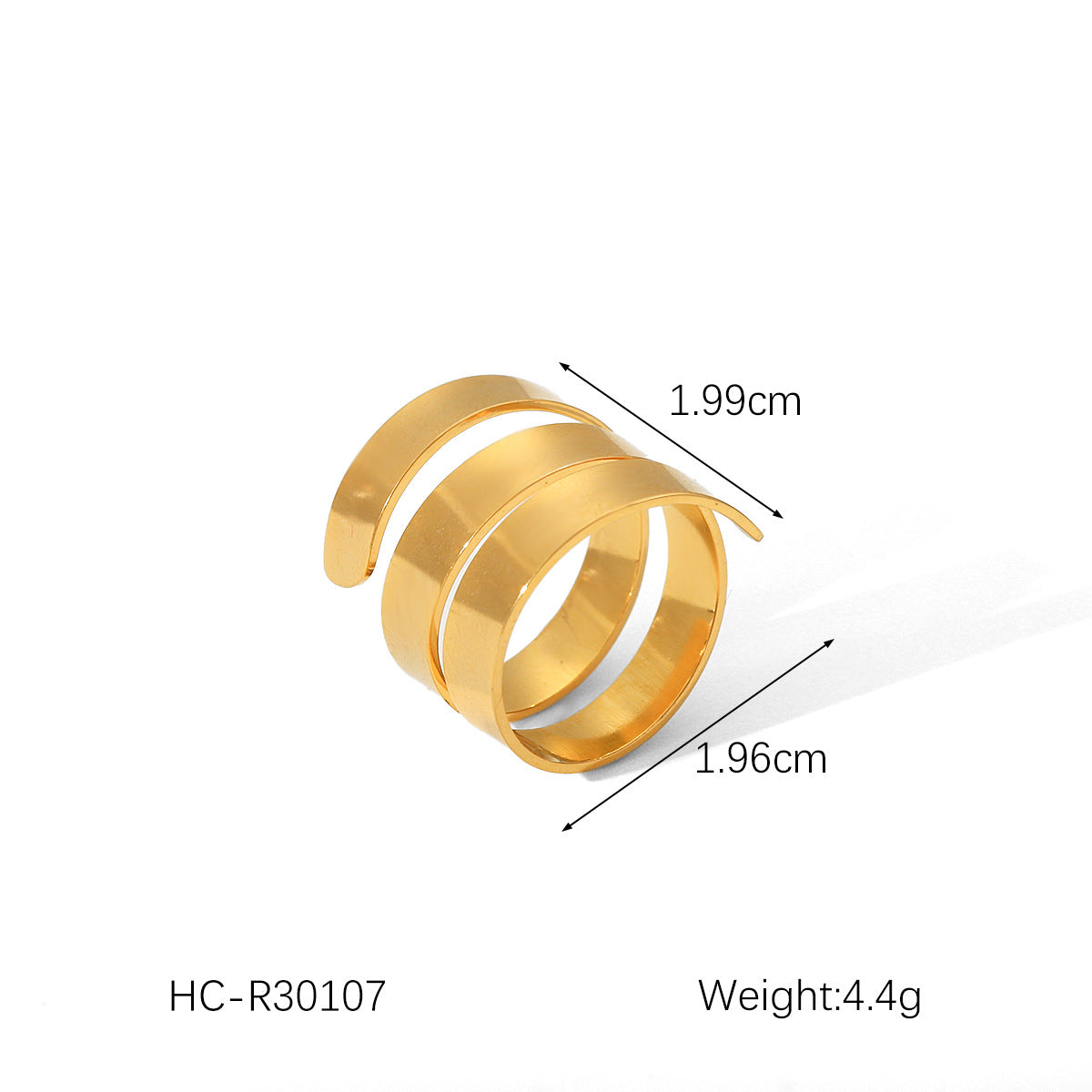Shell Love Stainless Steel Ring Female Pearl Open Ring Titanium Steel Ring