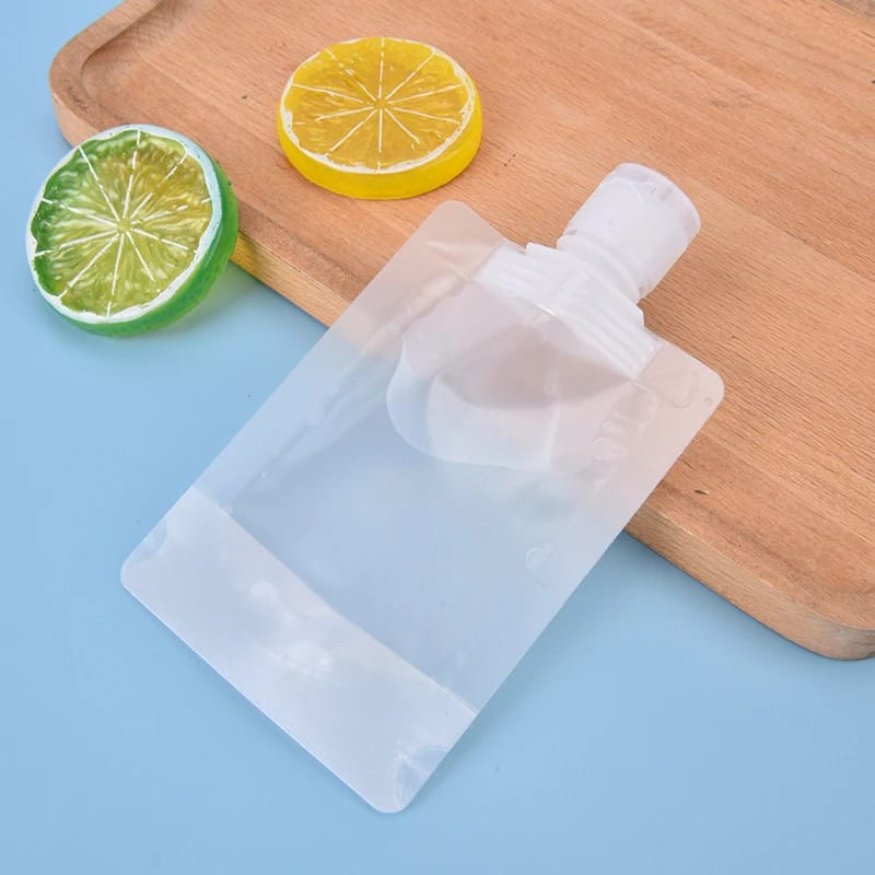 Portable Travel Refillable Multipurpose Liquid Fluid Pouch
