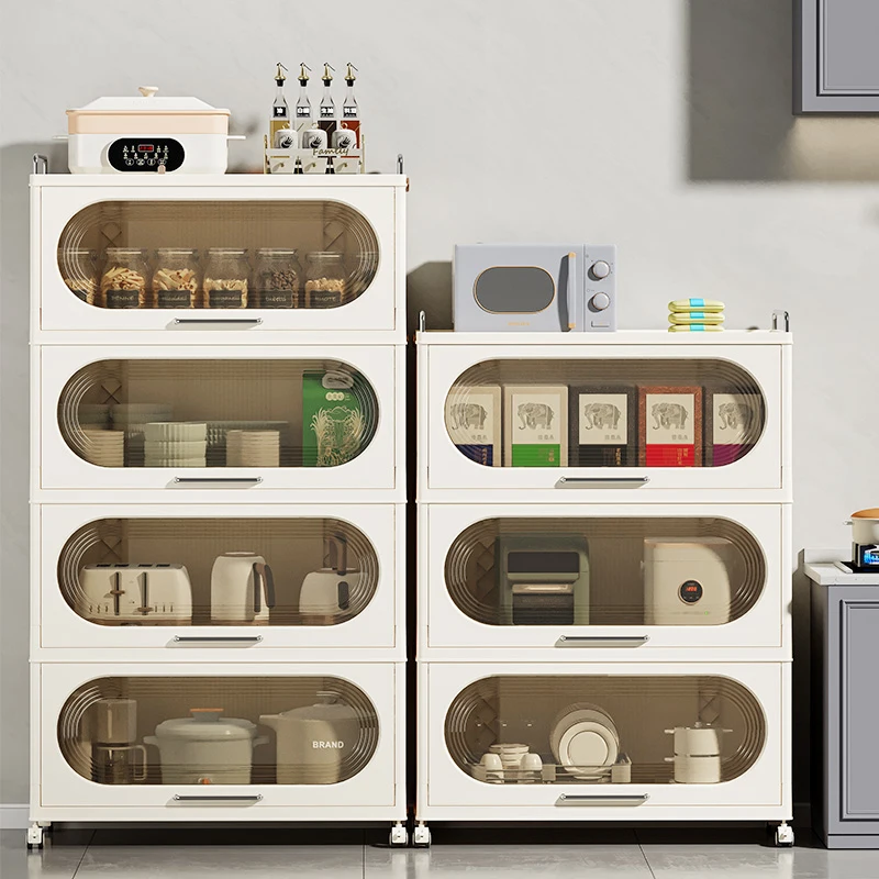 Multilayer Plastic Kitchen Storage Rack Space Saving Crack Shelf Plate Cabinet Organizer for Kitchen Storage