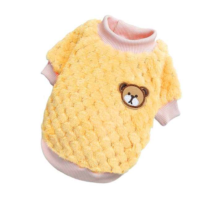 Bear Embroidery Dog Vest