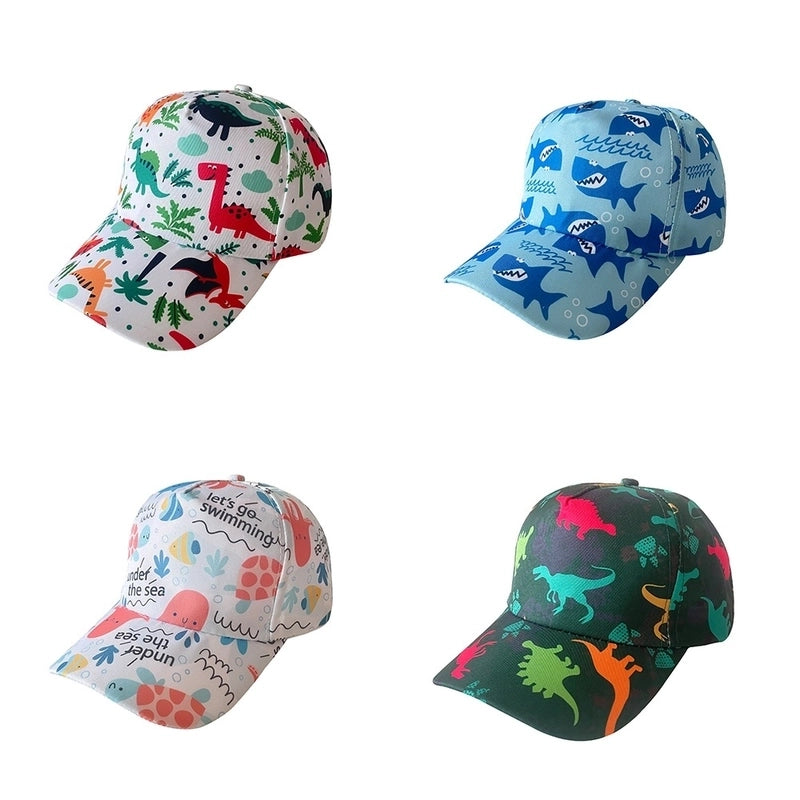 Children Unisex Cartoon Style Cartoon Printing Baseball Cap
