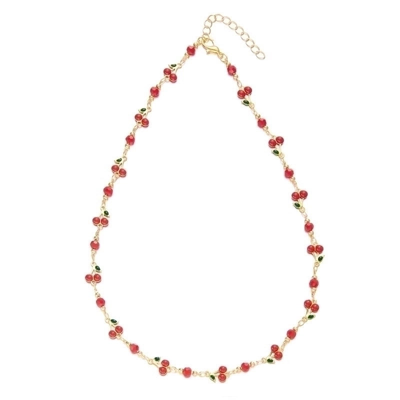 Style Jewelry Suit Fashion Women's High-Grade Love Heart Flowers Beaded Necklace Girl's Small Flower Choker Clavicle Chain