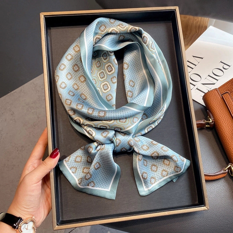Women's Fashion Oil Painting Silk Printing Silk Scarves