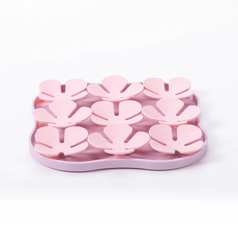 Elegant Minimalist Silica Gel Solid Color Pet Tableware