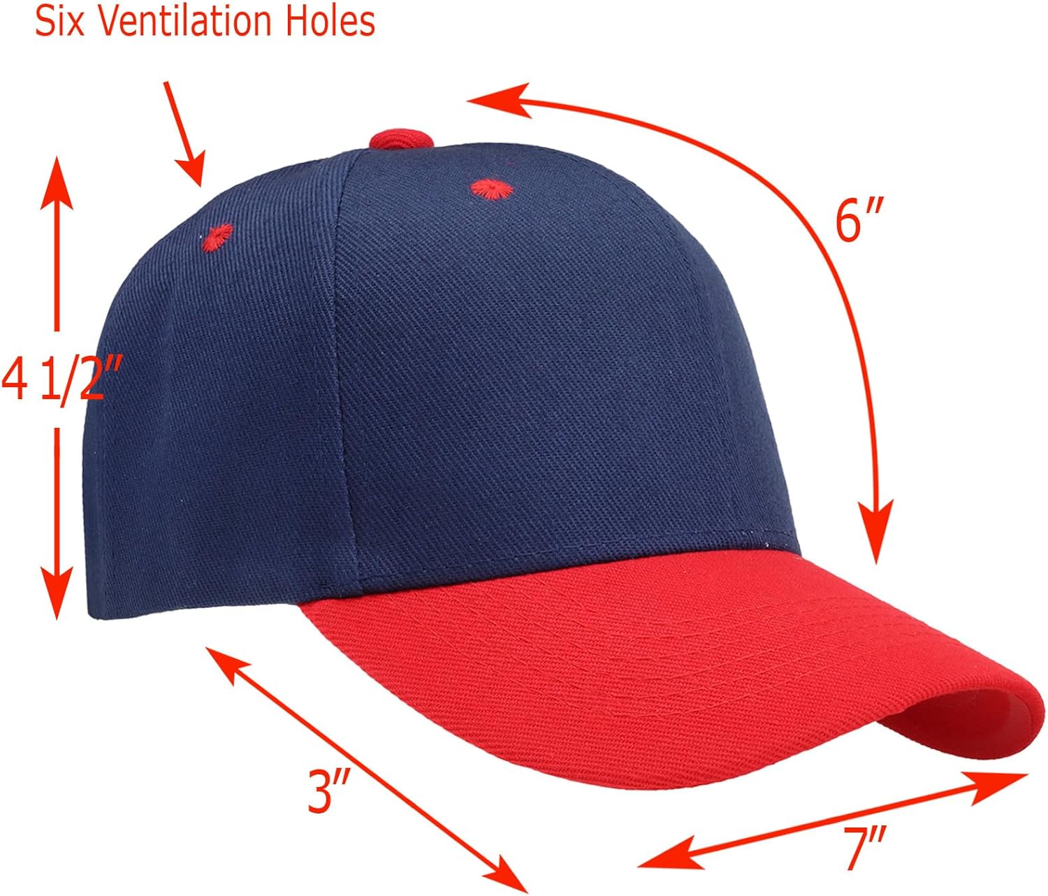 Falari Wholesale Bulk Lot 12-Pack Baseball Cap Adjustable Size Plain Blank Solid Color