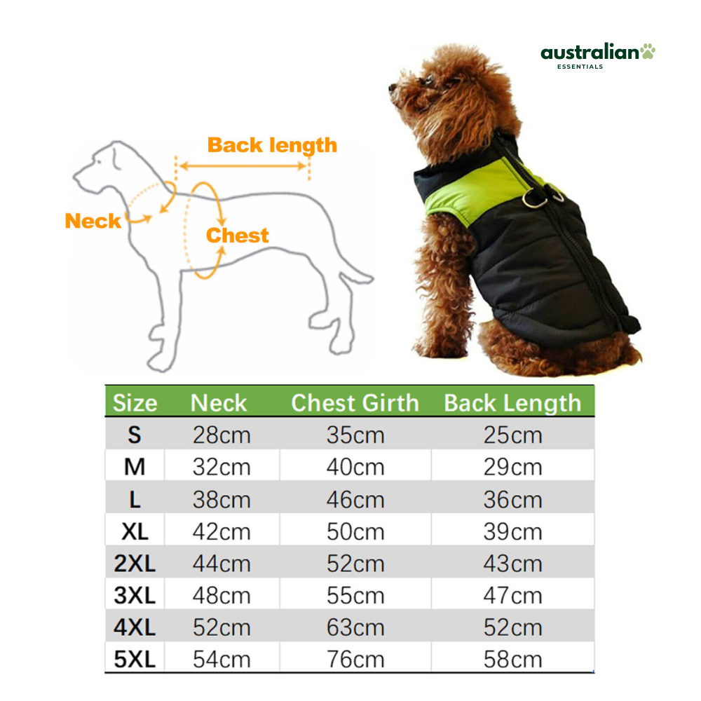 Warm Waterproof Dog Jacket