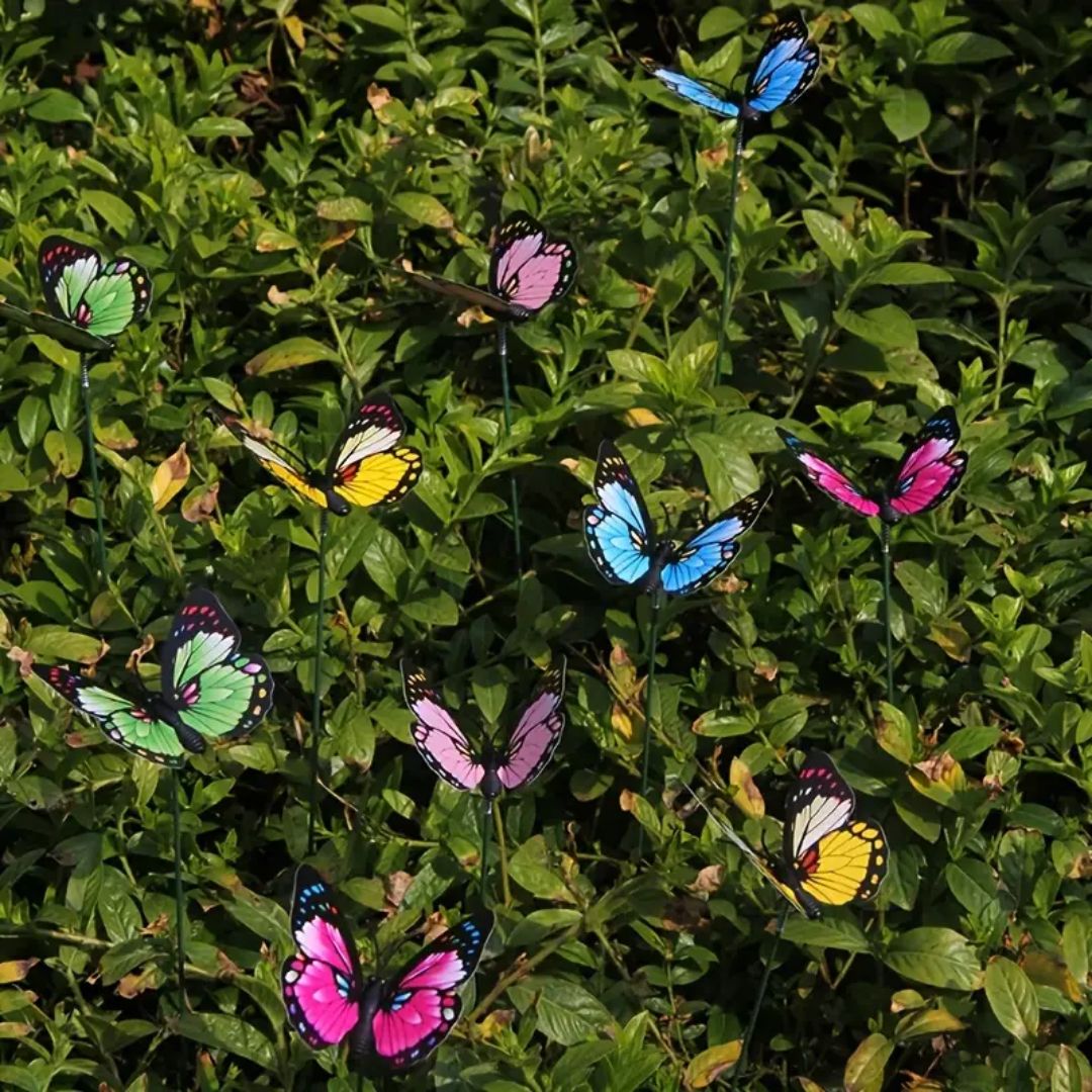 Butterfly Stakes Garden - 10 CM. 12 CM. 15 CM Mix