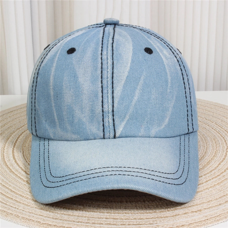 Unisex Streetwear Letter Usa Flower Curved Eaves Baseball Cap