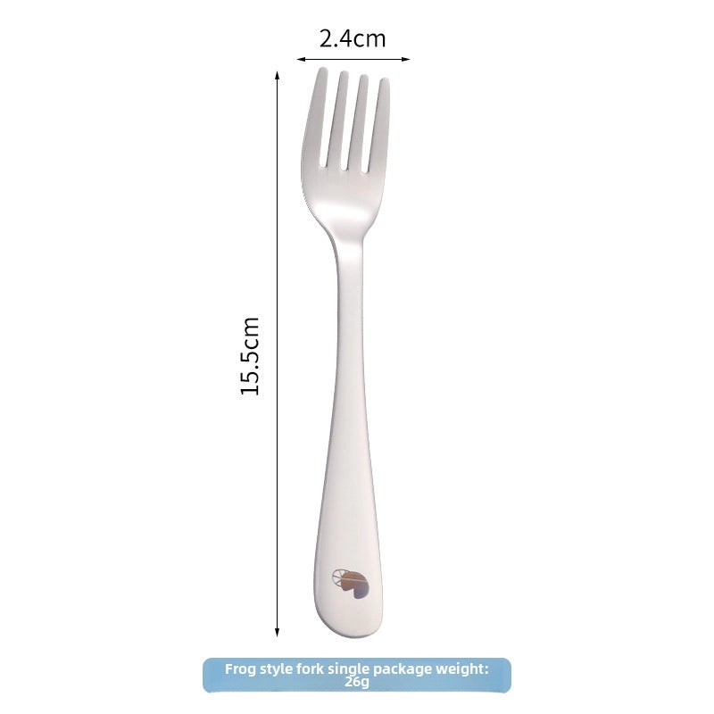 304 Stainless Steel Cartoon Spoon Food Supplement Spoon Baby Cute Spoon Baby Learning To Eat And Feed Spoon Children Spoon