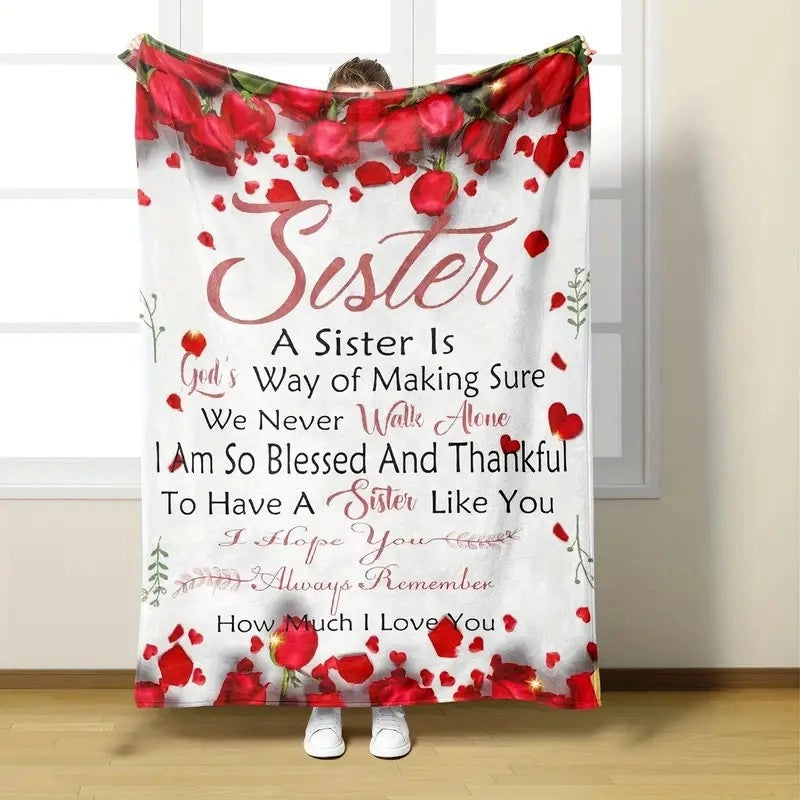 Casual Cartoon Flower Double-Sided Velvet Blanket Bedding