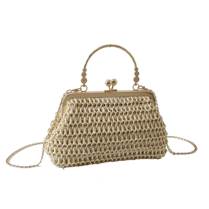 Women's Small All Seasons Straw Streetwear Handbag Straw Bag