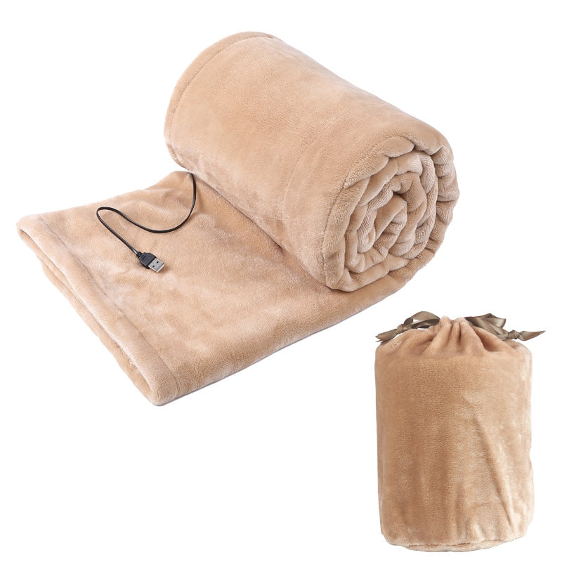 USB Electric Blanket Charging Treasure Car 5v Dormitory Outdoor Warm-up Cover Blanket Electric Mattress Heating Shawl