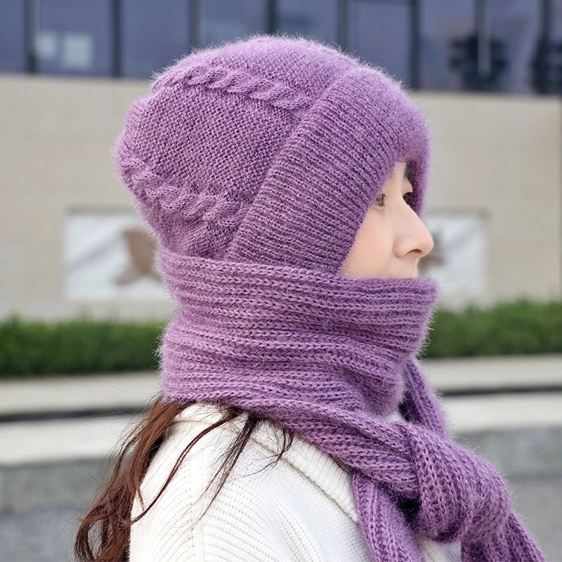 Women's Original Design Solid Color Eaveless Wool Cap
