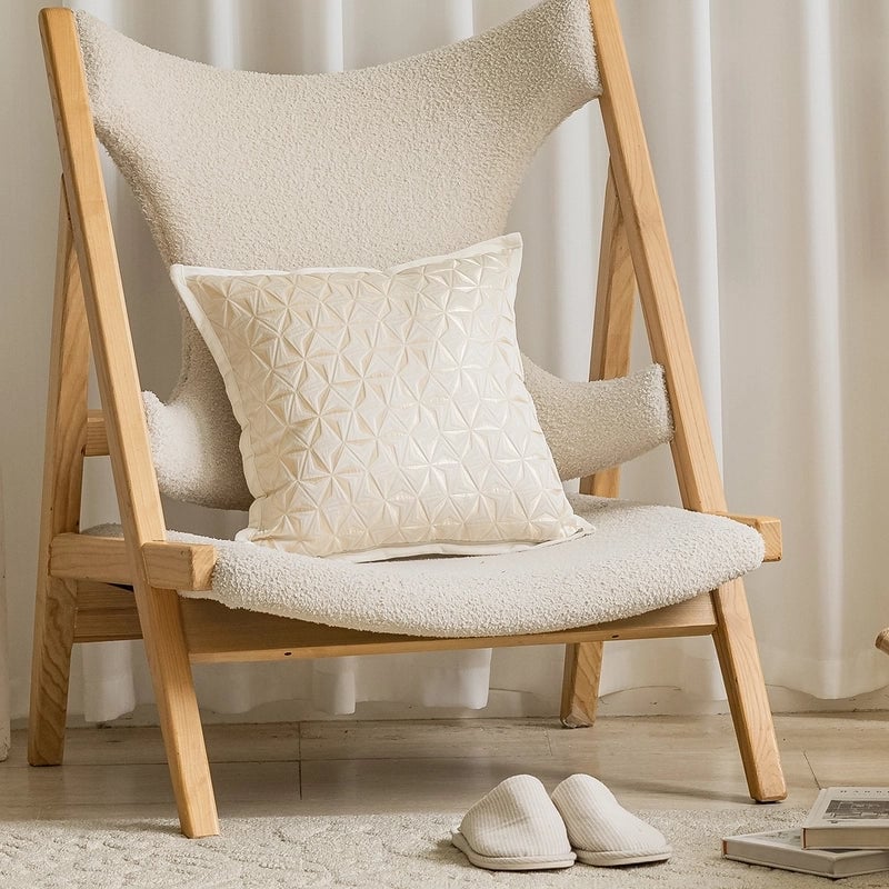 Linen Sofa Pillow Case  Modern Simple Model Room Living Room Pillow Bedside Cushion Waist Pillow Case