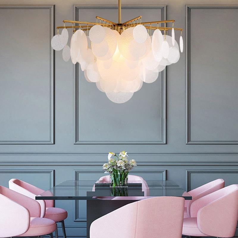 Astrid | Round (Acrylic Glass) Fringe Chandelier