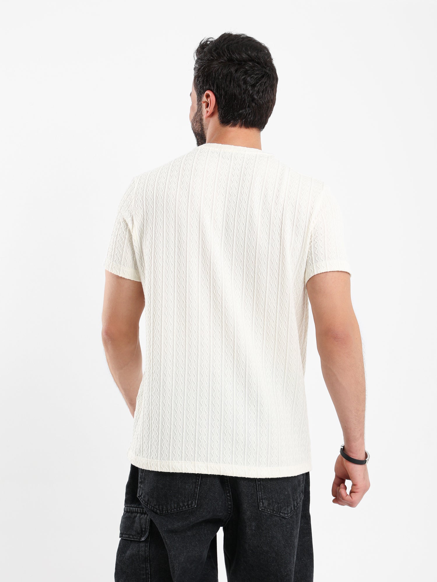 Textured T Shirt