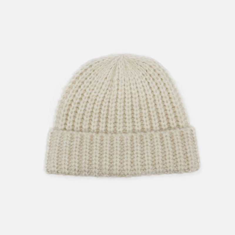 Women's Elegant Basic Solid Color Eaveless Wool Cap