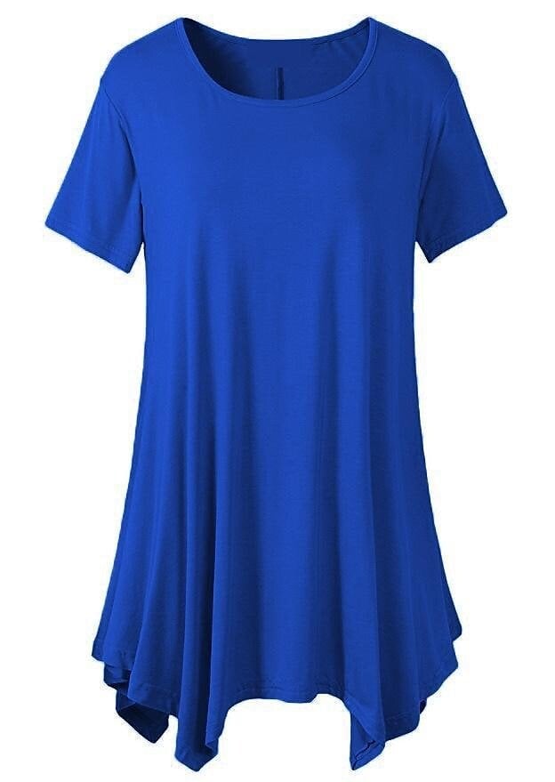 🔥Women's Summer Mid-length Short-sleeved T-shirt Loose Round Neck