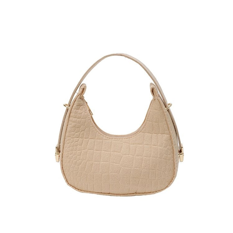 Women's Medium Polyester Solid Color Classic Style Streetwear Sewing Thread Square Zipper Handbag