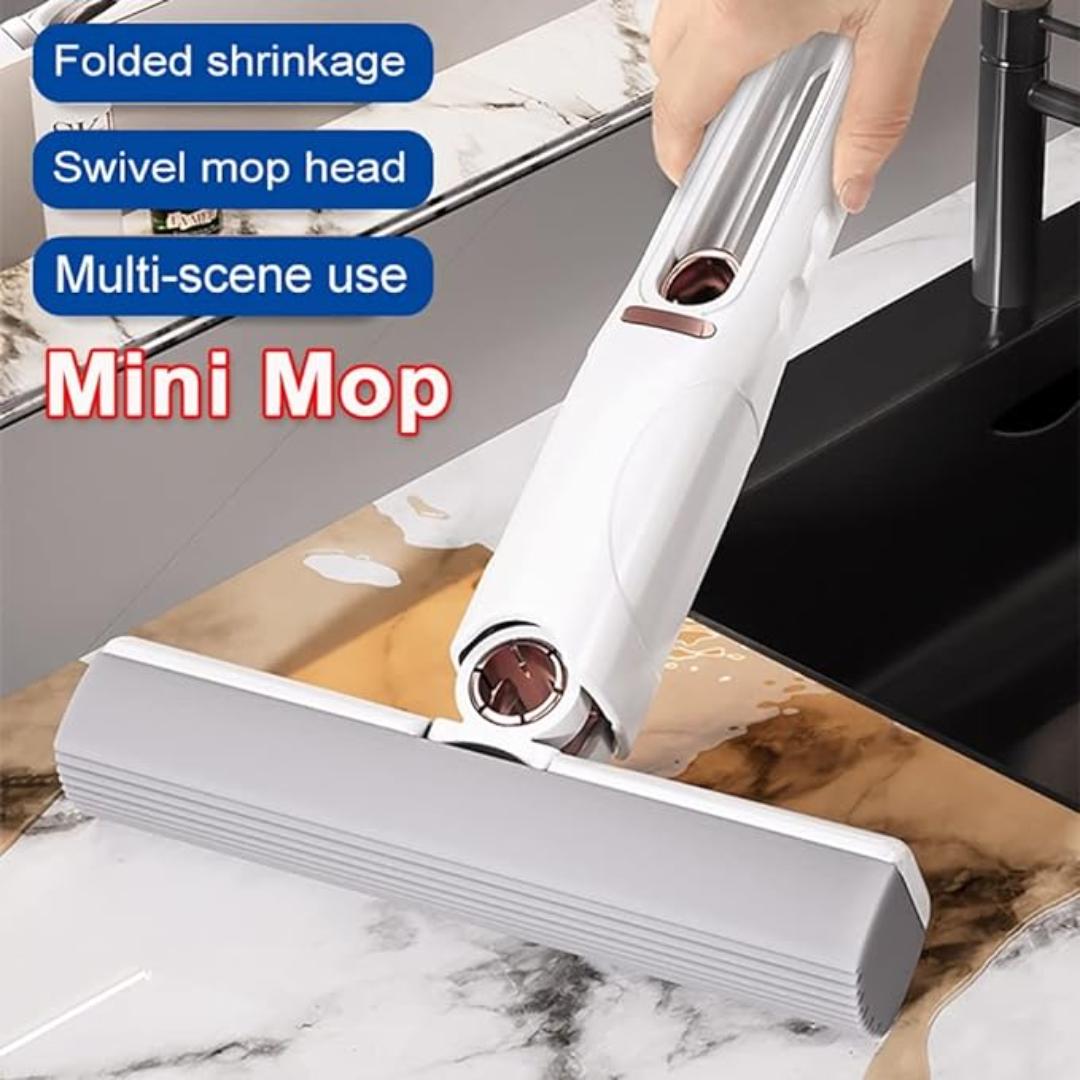 Mini Cleaning Mop. Portable Self-Squeeze Small Mop