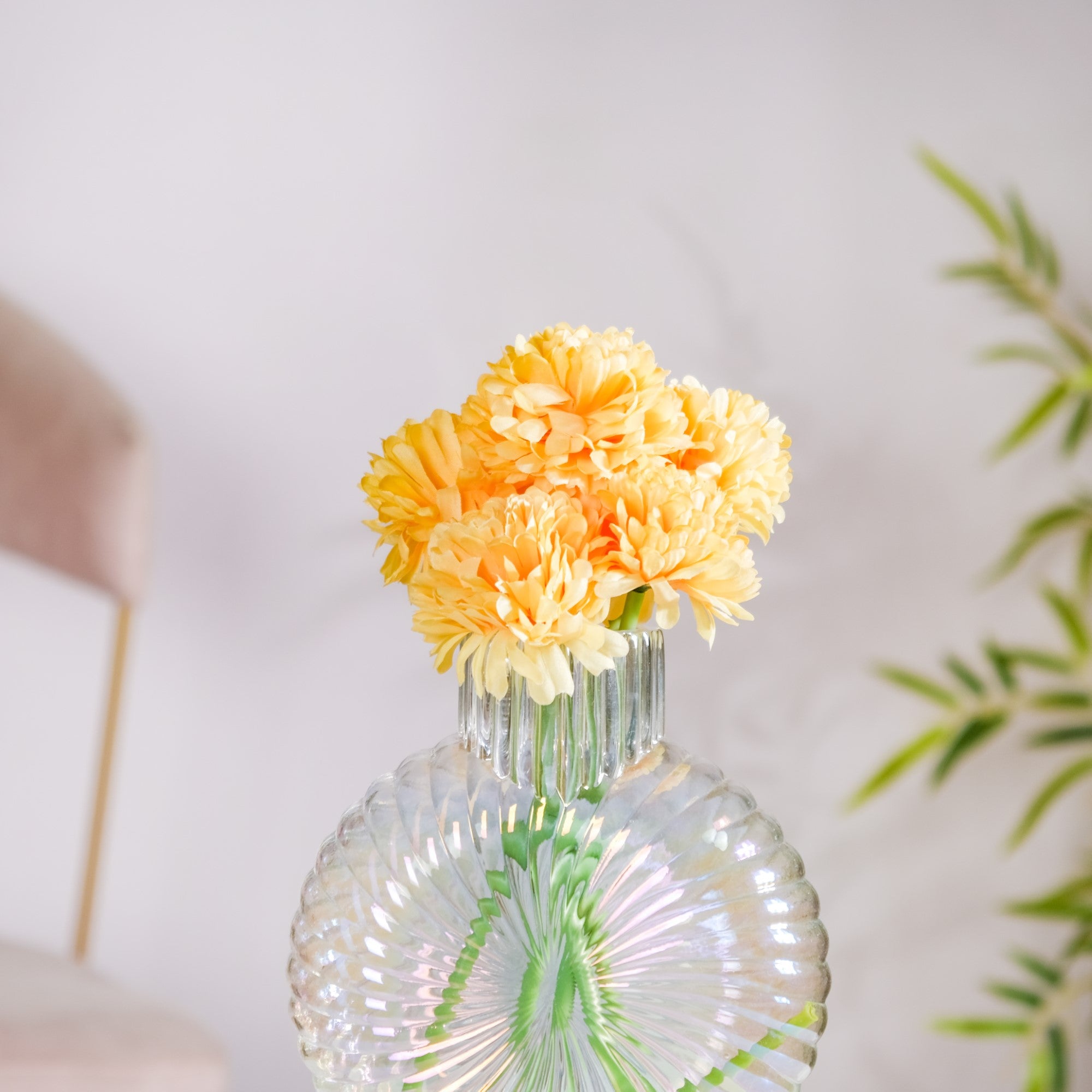 Chrysanthemum Flower Yellow Set Of 5