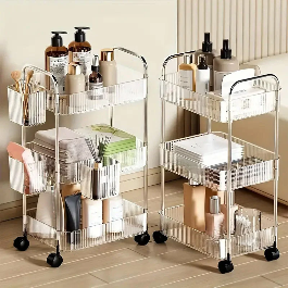 Acrylic Kitchen And Bathroom Storage Trolly