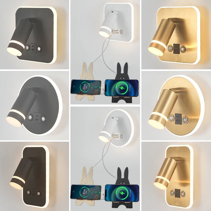 Hot Sale Surface Mounted Trendy Living Room Lamp Indoor Decoration Bedroom Reading New Nordic LED Wall Lamp Modern wall light
