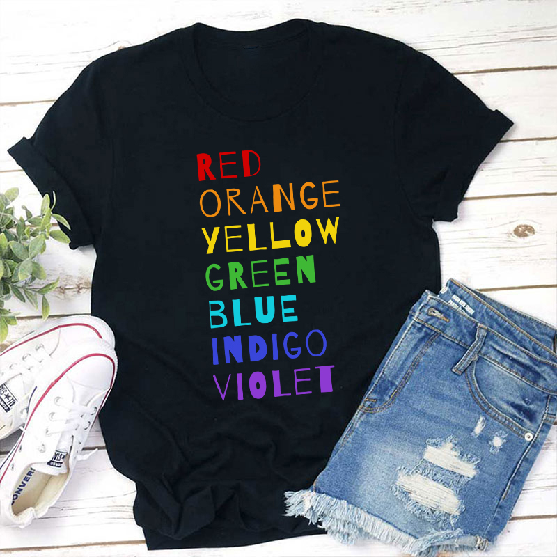 Color Rainbow Art Teacher T-Shirt