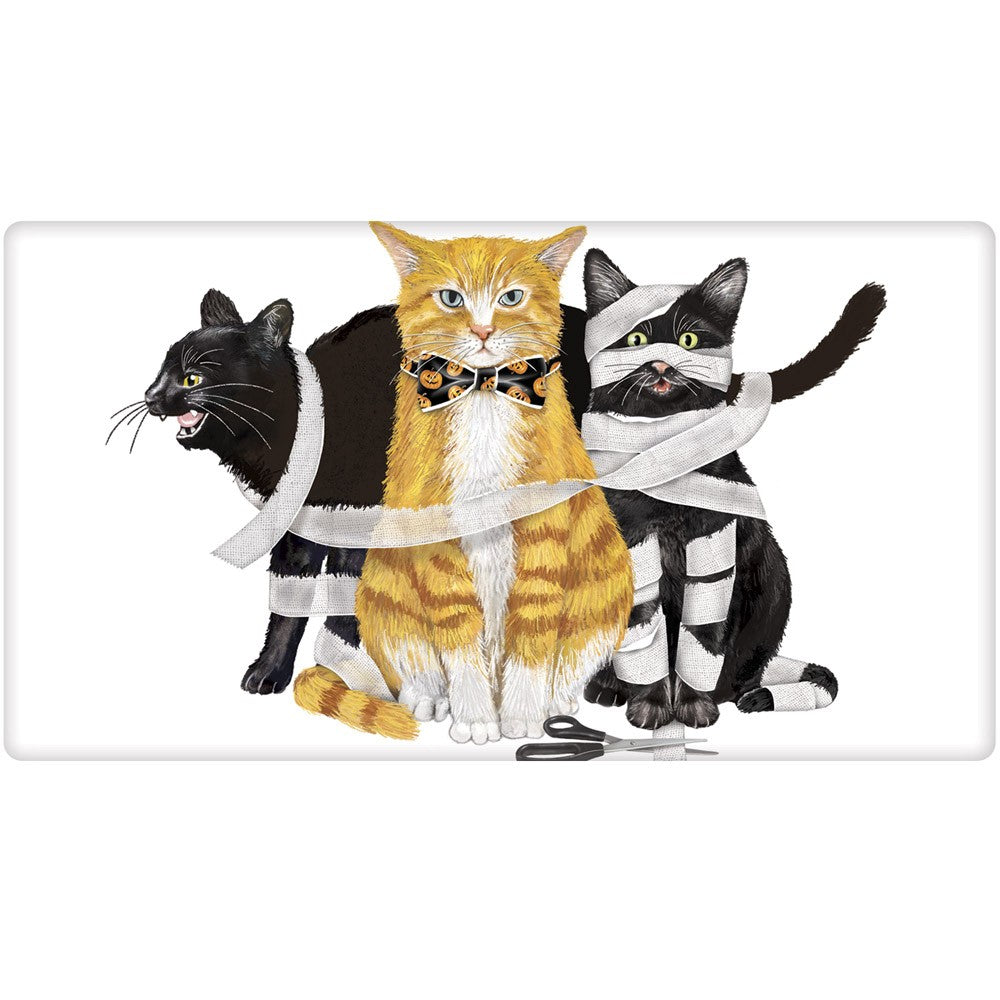 All Tied Up. Halloween Cats Towel