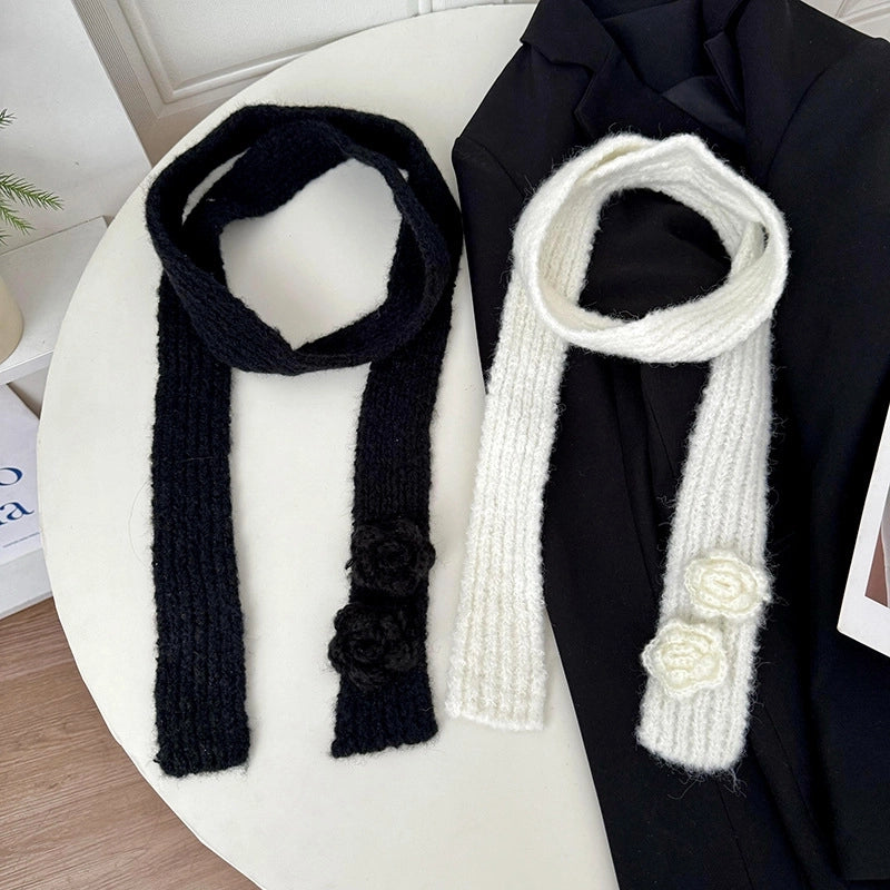 Women's Sweet Solid Color Polyester Scarf