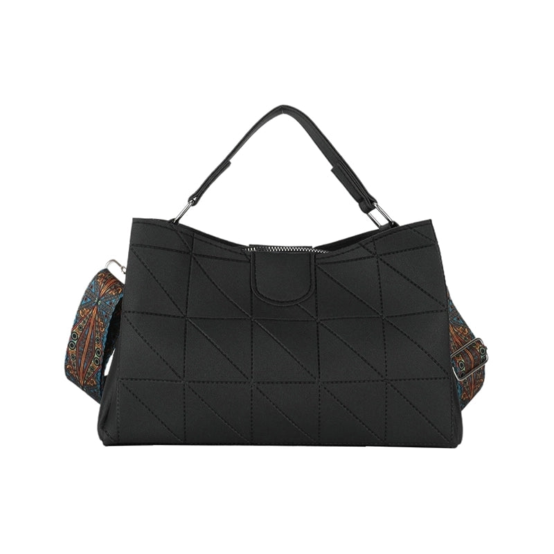 Women's Pu Leather Solid Color Classic Style Zipper Handbag