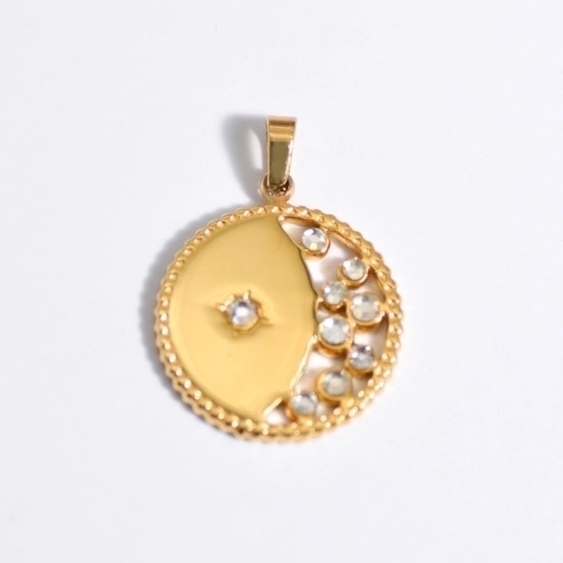 Retro Geometric Titanium Steel Plating Necklace