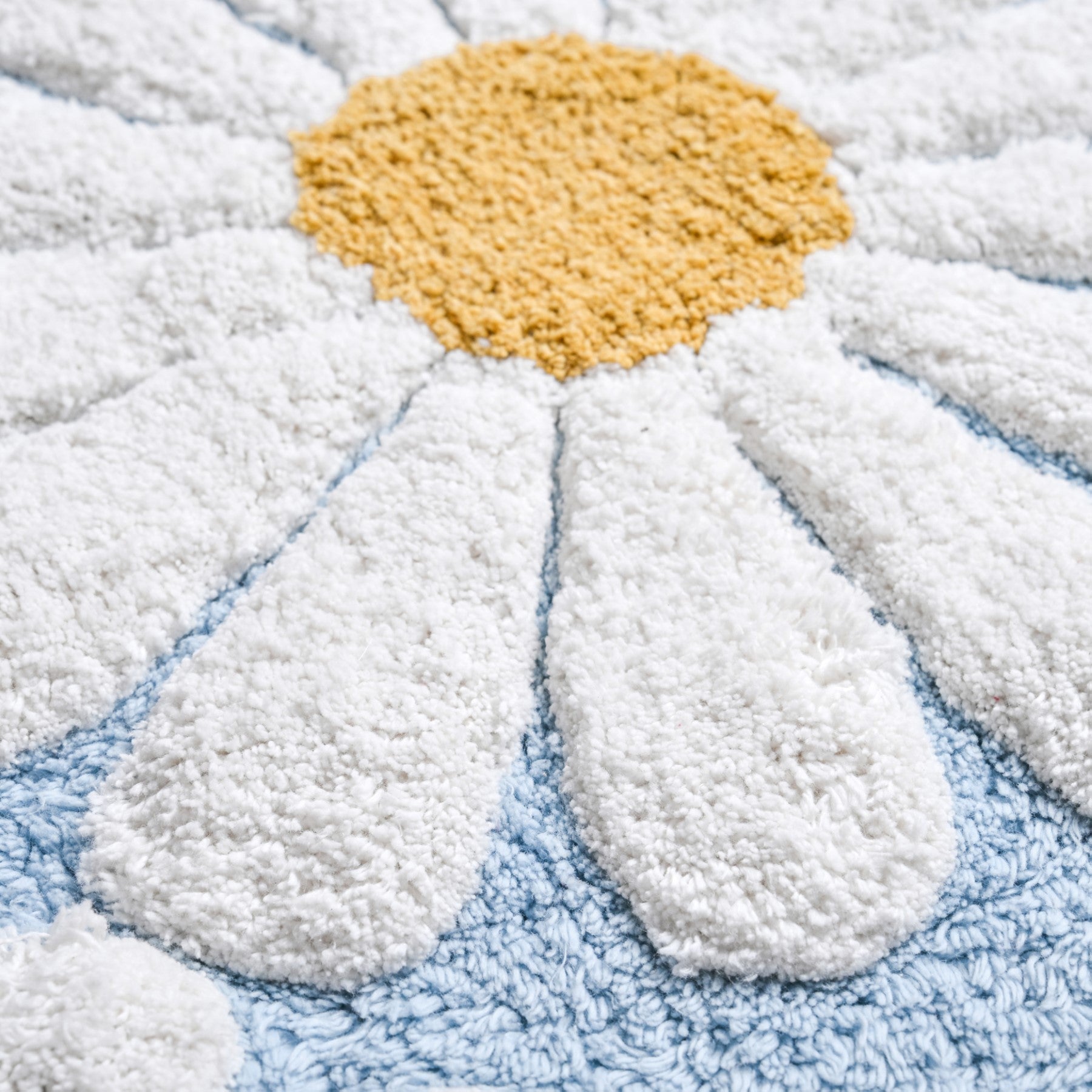 Supersoft Cotton Roseate Anti Slip Floor Mat Blue 85x52cm