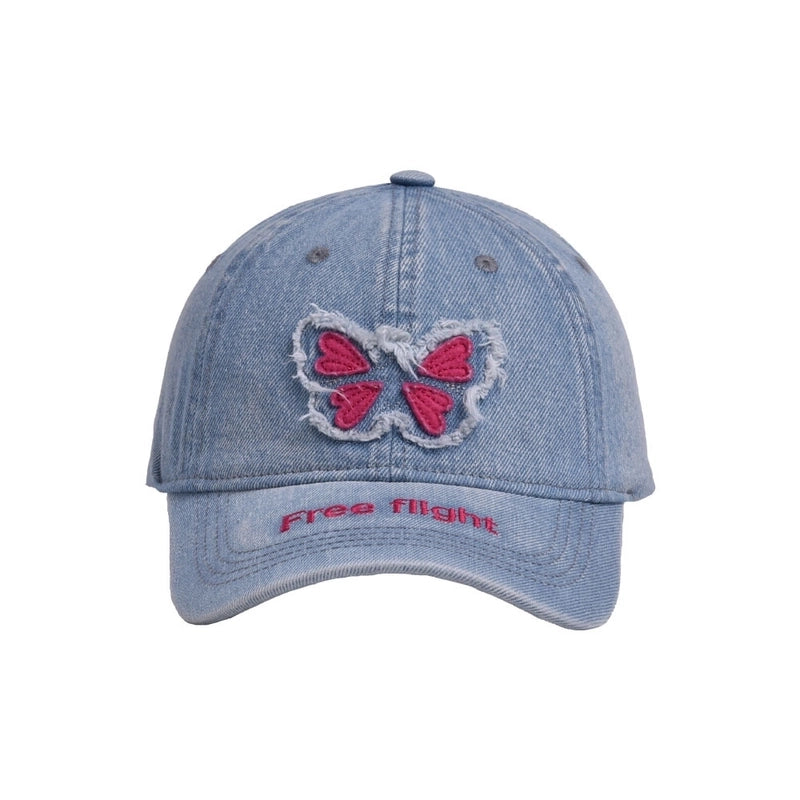 Women's Basic Modern Style Classic Style Butterfly Curved Eaves Baseball Cap