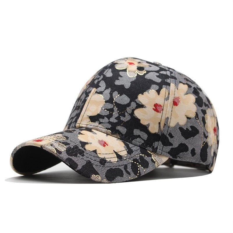 Women's Minimalist Classic Style Color Block Curved Eaves Baseball Cap