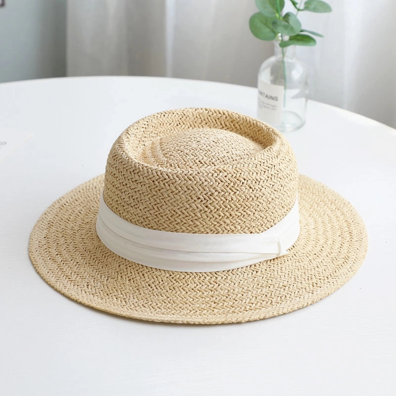 Women's Retro Solid Color Straw Hat