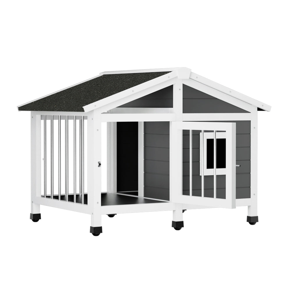 Large Wooden Dog Kennel House Indoor/Outdoor
