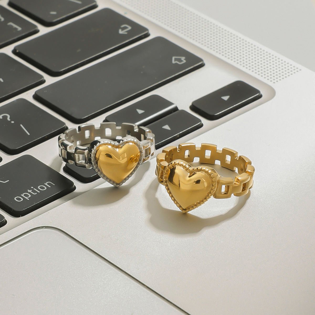 Stainless Steel Watch Strap Love Ring Titanium Steel Ring