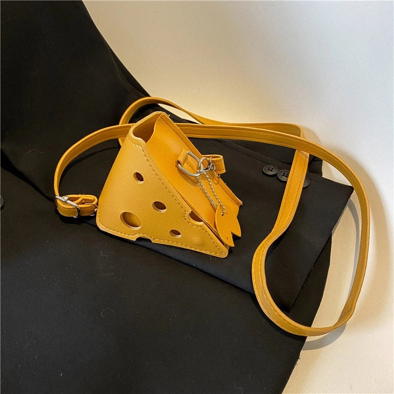 Women's All Seasons Pu Leather Food Cute Square Open Square Bag
