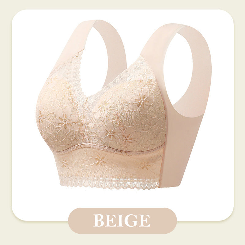 💕Women’s Breathable Soft Wire-Free Seamless Push-Up Lace Bra✨