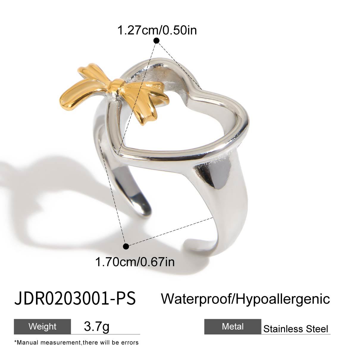 Jie Ding Stainless Steel Rhinestone Ring Titanium Steel Jewelry Hot Sale Female Ring