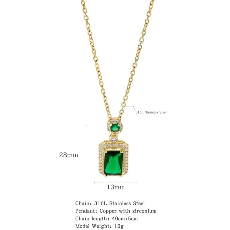 316L Stainless Steel  Copper Gold Plated Minimalist Classic Style Plating Constellation Pendant Necklace