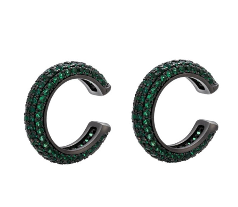 Fashion Geometric Plating Copper Zircon Copper Earrings