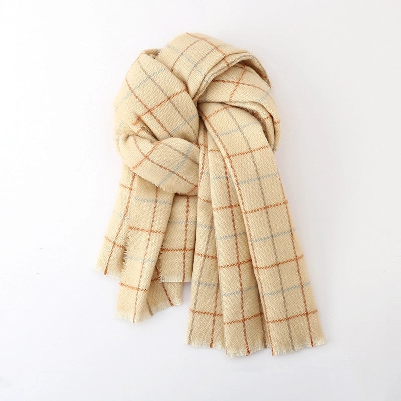 Women's Elegant Business Basic Color Block Acrylic Scarf