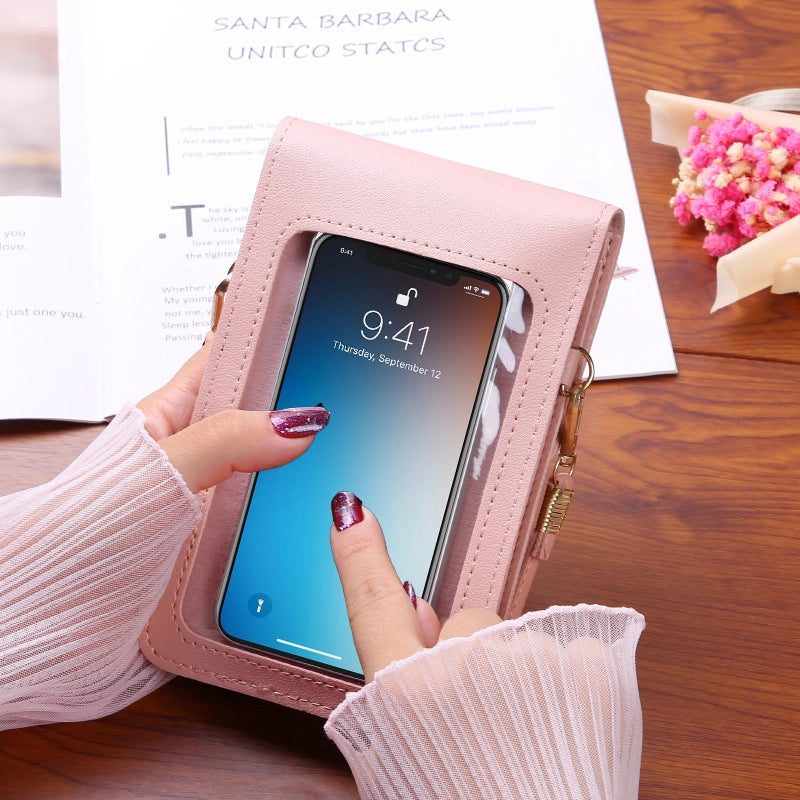 Women's All Seasons Pu Leather Cartoon Fashion Fluff Ball Square Magnetic Buckle Phone Wallet