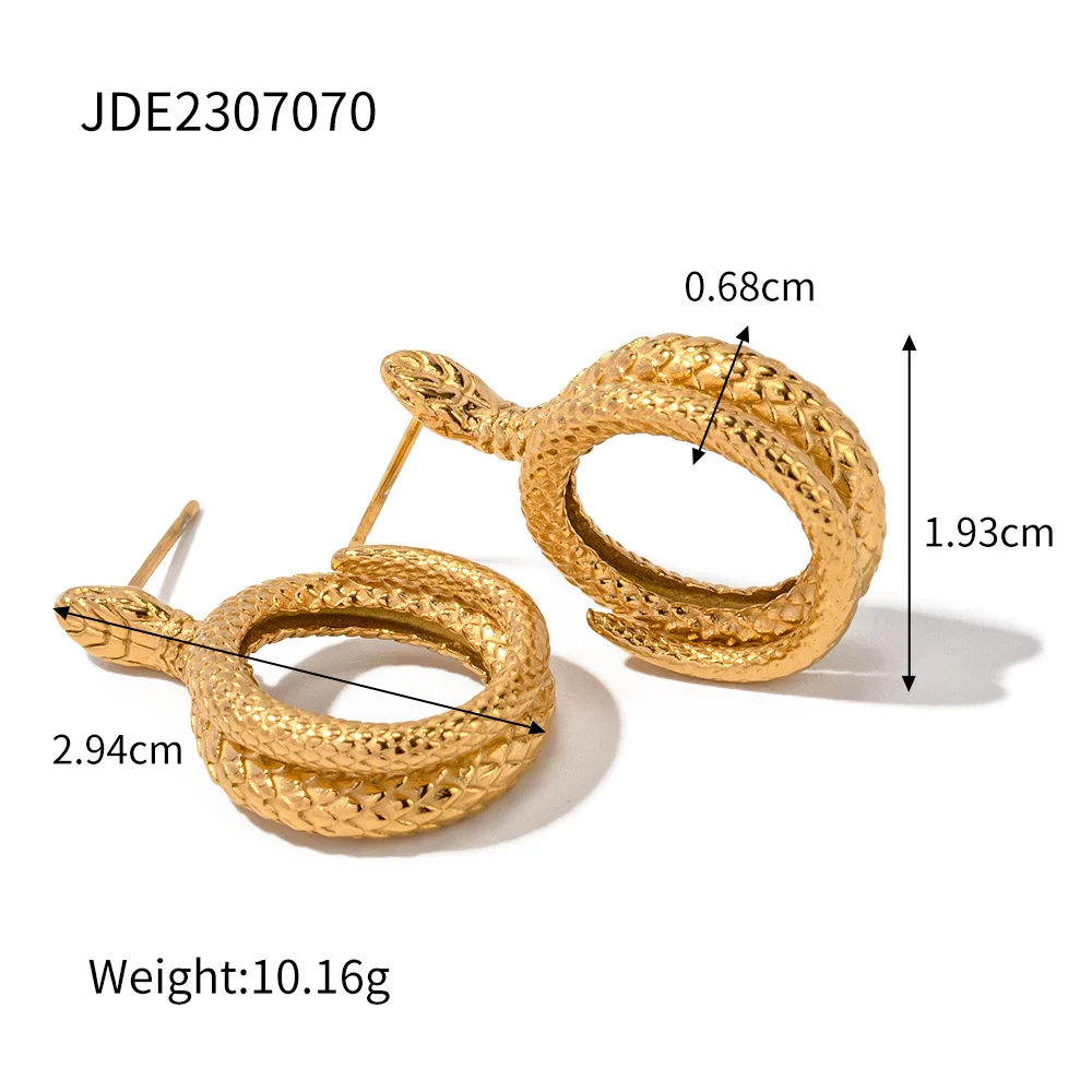 Earrings Women Luxury Gold Plated Stainless Steel Earrings Designer Jewelry Famous Brands