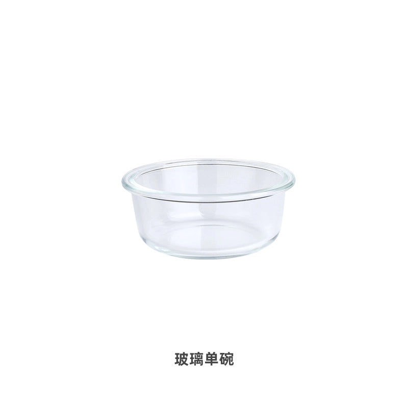 Glass Cat Bowl High Foot Protection Cervical Spine Cat Food Bowl Cat Dog Cat Basin Drinking Water Bowl Pet Ceramic Bowl Solid Wood Rack